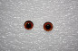 Preview: LA-0305688-412   Kupferfarbene Glasaugen mit gesprenkelter Pupille 6-12mm