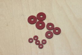 Fiberscheiben für Minibären 20 Stück á 12 mm Teddy Gelenke 