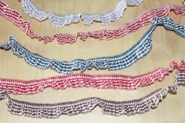 AL-12516   Rüsche auf Gummi  Shabby chic SET