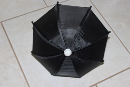 US-AL1117   Regenschirm 25cm weiss