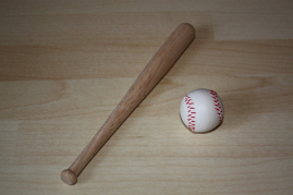 SPO-LS132 Baseballschläger und Ball gr
