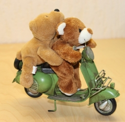 FZG-VH24433   Klassik-Roller  rot