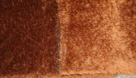MOH-151523   Mohair Rotbraun dunkelgrauer Rücken