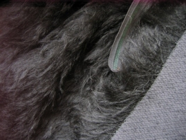 MOH-8500   Mohair Schwarz und Weiß  wählbar