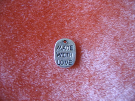 L-0803-24   Plakette  "Made with love"