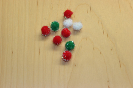 FDC-115502  Pompoms Glimmer versch.Größen