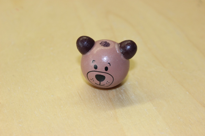 ST-2018   Holz-Teddykopf