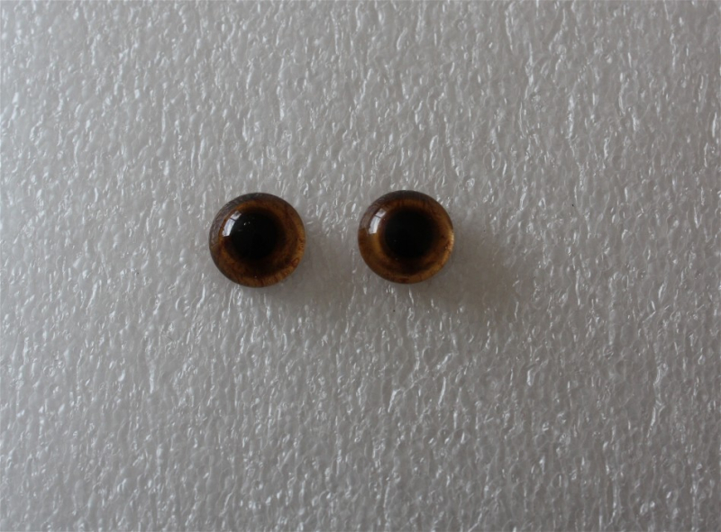 LA-0307195-412   Goldfarbene Glasaugen mit gesprenkelter Pupille 4-12mm