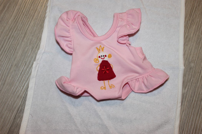 BKTZ-67912402189   Badeanzug mit Handtuch rosa