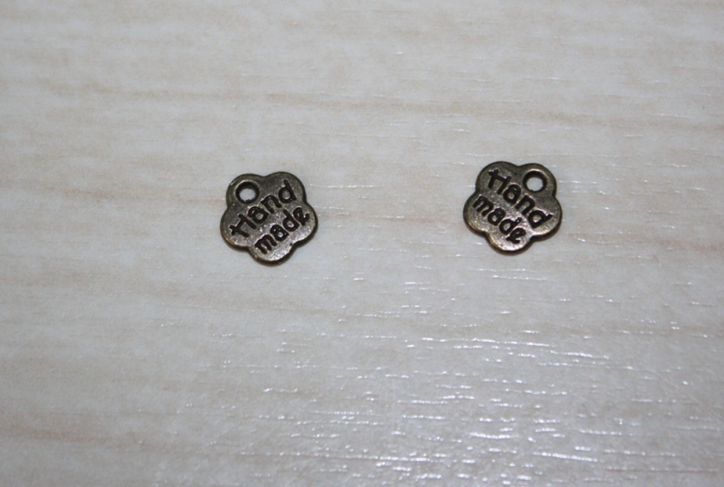 L-0803-03   Schild "Handmade" Blume