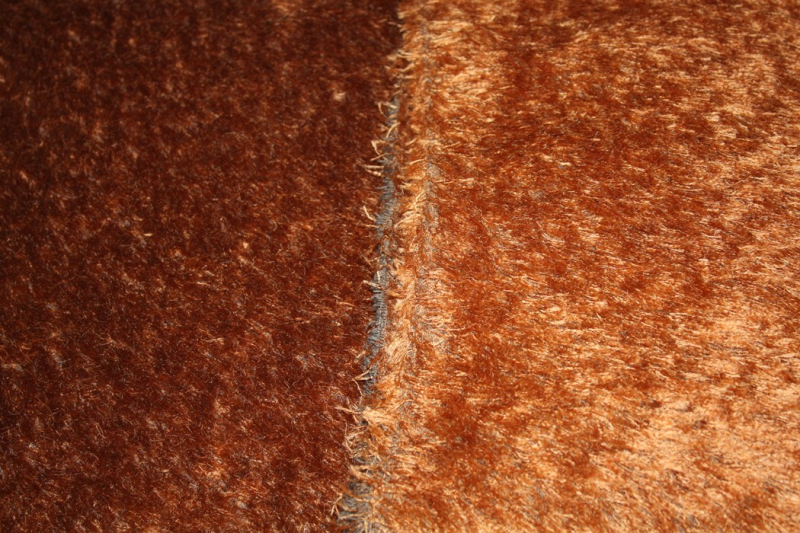 MOH-151523   Mohair Rotbraun dunkelgrauer Rücken