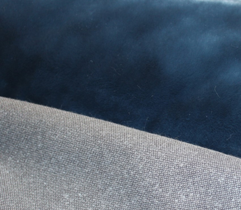 PLÜ-1408   Plüsch Schieferblau