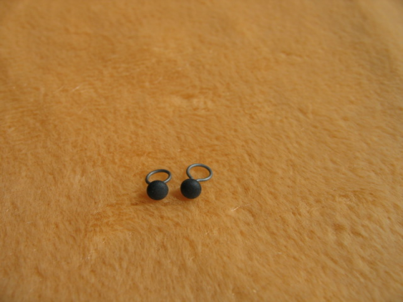 SKA-00312 Matte Glasaugen Schuhknopfaugen