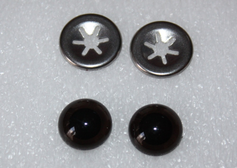 SIA-M512sbr  Sicherheitsauge schwarzbraun  5-12mm